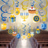 30PCS Hanukkah Decorations Hanging Swirls - Holiday Chanukah Party Supplies Favors Ceiling Decor...