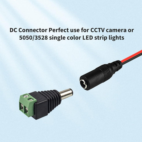20 Pieces DC 12V 5A Male Plug Connector 5.5mm X 2.1mm? DC Power Adapter Connector for LED Light Strip and CCTV Camera...