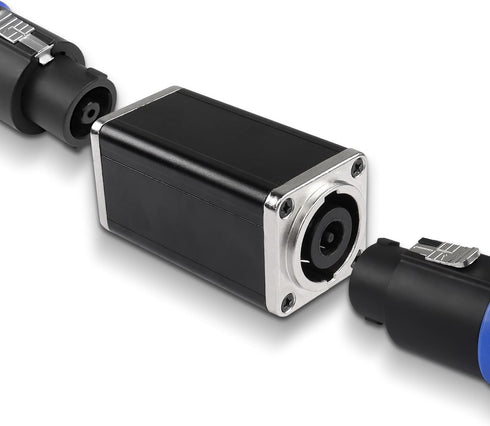 MEIRIYFA NL8MPR Speakon Coupler Connector,8Pin Speakon Female to Female Adapter Speaker Silver-Plated Plug Jack Straight Connector for NL8FC, NL8F...