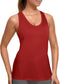 Tank Top for Women 2024, Workout Tank Tops Woman, Long Athletic Racerback Tank Tops for Women, Compression Sleeveless Shirts (X-Large, Red)...