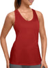 Tank Top for Women 2024, Workout Tank Tops Woman, Long Athletic Racerback Tank Tops for Women, Compression Sleeveless Shirts (X-Large, Red)...