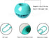 Teal Paper Clips Holder with 100pcs 1.1 inch Mint Green Paper Clips for Office Desk Organizer Accessories...