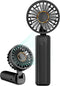 Portable Handheld Fan, Mini Desk Fan Foldable 2000mAh, 180° Ratotion, 3 Speeds, Ultra Quite, Up to 8H Long Use Time, Small Personal Cooling Fans M...