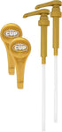 By The Cup Gold Coffee Syrup Pump for 750 ml Bottles (Pack of 2) Fits Upouria, Torani, DaVinci, and Monin (1L Plastic Only)...