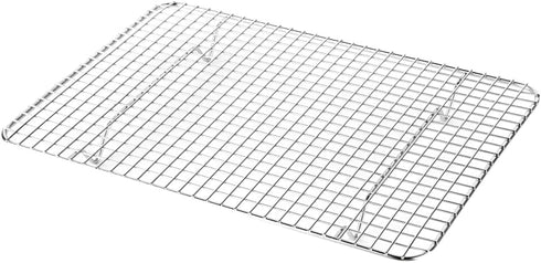 Restaurantware Met Lux 8.5 x 12 Inch Wire Baking Rack 1 Heavy-Duty Oven Wire Rack - Fits Quarter Size Sheet Pan Dishwashable Stainless Steel Cooli...