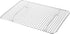 Restaurantware Met Lux 8.5 x 12 Inch Wire Baking Rack 1 Heavy-Duty Oven Wire Rack - Fits Quarter Size Sheet Pan Dishwashable Stainless Steel Cooli...