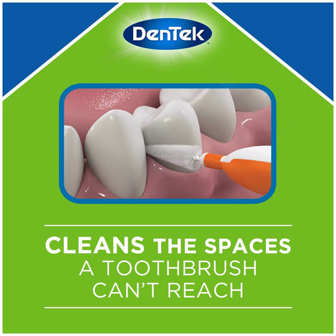 DenTek Easy Brush Interdental Cleaners, Mint, 16 Count (Pack of 5)...