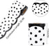 Whaline 65.6ft Dot Bulletin Board Borders White Black Dot Die-Cut Rolled Border Trim for School Classroom Office Chalkboard Decoration, 2 Rolls...
