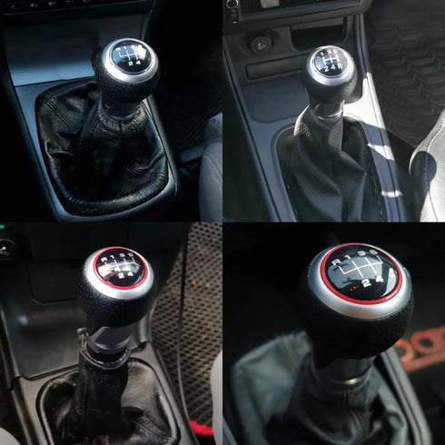 Malcayang 6 Speed Shift Knob Boot Kit for Golf 5 6 MK5 MK6 R32 GTD GTI 2004-2009 Scirocco Octavia...