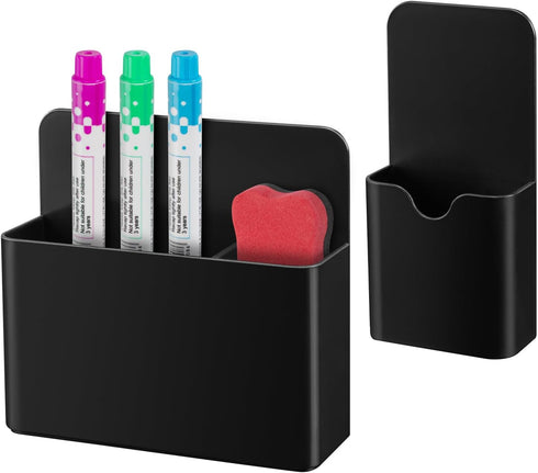 Magnetic Pen Holder for Refrigerator,2Pack Magnetic Dry Erase Marker Holder,Magnetic Pencil Holder for Refrigerator,Whiteboard,Locker Accessories?...