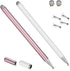 Stylus Pens for iPad, Touch Screens Stylus Pencils High Sensitivity Disc & Fiber Tip Universal Stylus with Magnetic Cap Compatible with iPad, iPho...