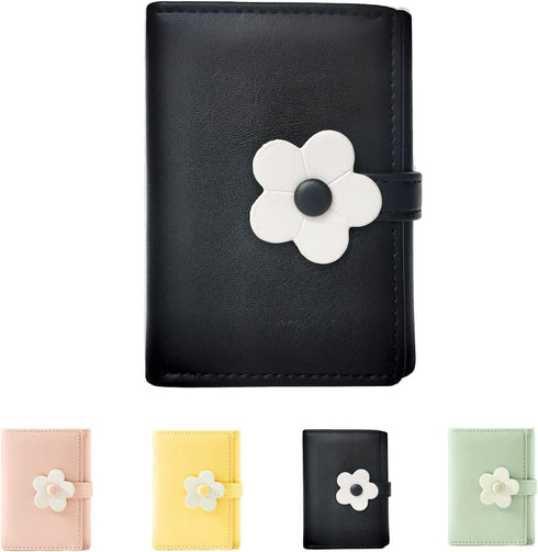 MEISEE Girls Women Wallet Tri-folded flowers Wallet Cash Pocket Card Holder Coin Purse with ID Window elegant youthful and cute...