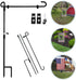 SHARE&CARE Garden Flag Stand, Garden Flag Pole Holder with 1 Tiger Clip and 2 Spring Stoppers for Garden and Home Decoration 12 x 18 Inches withou...