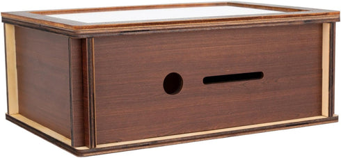 10000 Dollar Cash Target & Numbers Wooden Money Savings Box - Perfect Cash Saver & Best Gift for Friends (Dark Brown)...