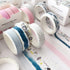 YUBBAEX 5 Rolls Washi Tape Set Creative Basic Skinny Masking Decorative Tapes for Arts, DIY Crafts, Journals, Planners, Scrapbooking, Wrapping (Do...
