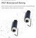 2 Pcs M8 Plug Waterproof 4 Pin Connector, Field Wireable Connector M8 Female Plug 4 Pin Shielded Straight Screw-Joint for Cable IP67 Industrial Se...
