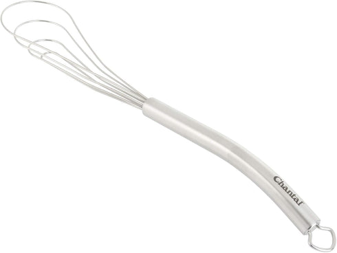 Chantal Flat Whisk Utensil, Small, 11 inch, Polished Stainless Steel...