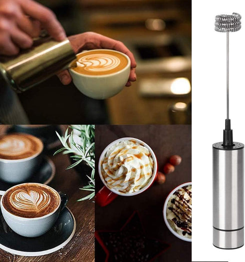 Electric Hand Mixer, Stainless Steel Handheld Kitchen Coffee Stirrer Easy to Use Egg Beater Milk Frother for Home Kitchen Utensils...
