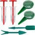 6pcs Seed Spreader Tool Set, Including 2 Small Seed Planter Sower Handheld Plastic 2 Mini Sowing Seed Dispenser 2 Tiny Seedlings Dibber and Widger...
