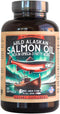 Wild Alaskan Salmon Fish Oil Omega 3 Supplement by Kwee-Jack Fish Co. | 120 Softgels 1000mg Salmon Oil | Anti-inflammation Brain Heart Joint Healt...