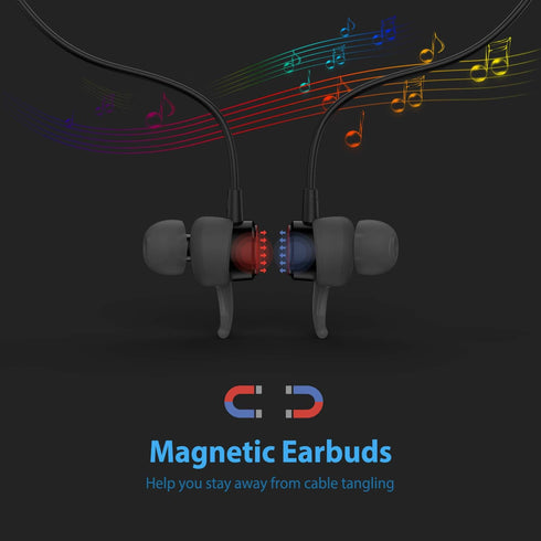 Lightning Headphones Earphones Magnetic Earbuds in-Ear MFi Certified with Microphone Controller for Sports Workout Compatible with iPhone 14/13/12...