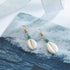 Olbye Cowrie Shell Earrings Turquoise Gold Earrings for Women Boho Earring Body Jewelry...