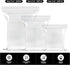 Small Plastic Bags, 300 Count 2 Mil Transparent Resealable Zipper Lock Bags, 3 Assorted Sizes 2x2 2x3 3x3 IN Storage Baggies for Daily Vitamin, Sm...
