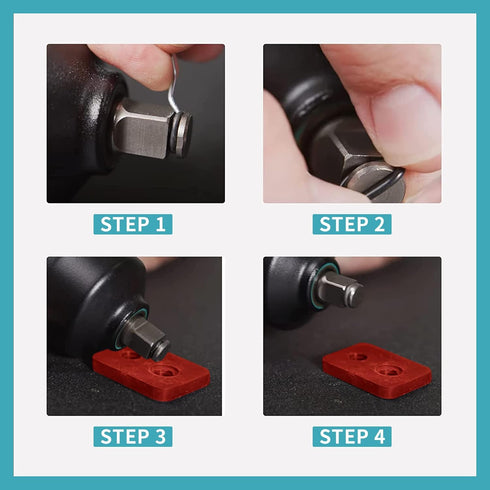 15 Sets 3/8" Impact Wrench Retaining Rings with O-Ring, Compatible with Electric/Pneumatic Cordless Wrench, Including Retainer Ring Anvil Install ...