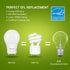 DEWENWILS GU24 LED Light Bulb, 60W Equivalent, Dimmable 2 Prong Light Bulbs, 5000K Daylight White, 9W 800 Lumens, A19 Shape Bulbs, GU24 Twist Lock...