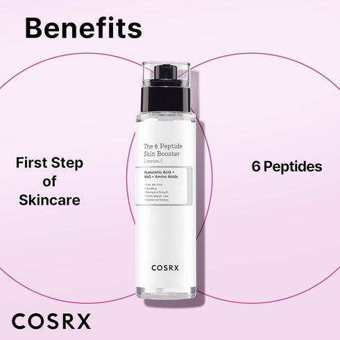 COSRX 6X Peptide Collagen Booster Toner Serum 150mL/5.07 Fl.Oz, Skin Renewal Boosting Facial Essence, Niacinamide & Hyaluronic Acid for All Skin T...