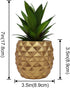 Artificial Succulent Potted Pineapple Decor - Fake Pineapple Home Office Kitchen Table Decoration (Gold)...