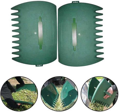 Leaves Grabber, 2pcs Handheld Hazelnut Leaf Scoop, Fast Lawn Remove Fallen Collection Garden and Yard Leaf Scoops Hand Rakes Used to Pick Up Leave...