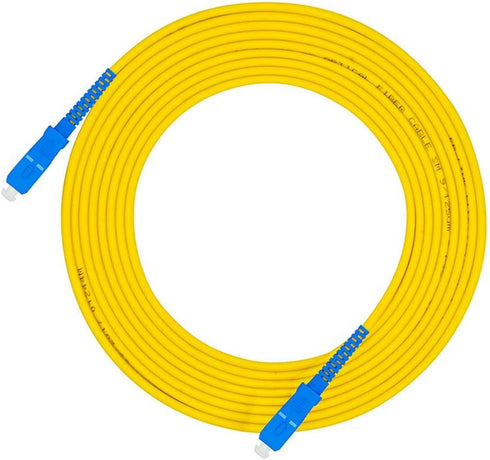 10 Meters 33ft SC to SC Fiber Optic Cable Jumper Optical Patch Cord Simplex Single-mode 9/125 SC-SC...