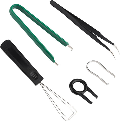 Keycap Remover Tools Kit, 5PCS Keycap Switch Puller Keyboard Cleaning Tools Switch Puller with Keycap Tweezers for Mechanical Keyboard DIY...