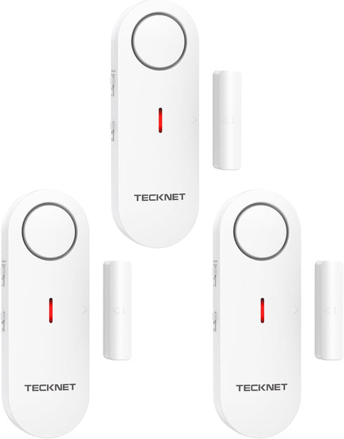 TECKNET Door Alarms for Kids Safety, Window Alarm Pool Alarms Door Alarm for Home Security, 2-in-1 Alarm & Chime, 3-Level Volume Control, Wireless...