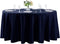 108 inch Round Tablecloth Washable Polyester Table Cloth Decorative Table Cover for Wedding Party Dining Banquet?108 inch,Navy?...