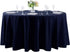 108 inch Round Tablecloth Washable Polyester Table Cloth Decorative Table Cover for Wedding Party Dining Banquet?108 inch,Navy?...