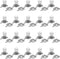 Fielect 20Pairs 18650 Battery Spring Plate 18650 Battery Positive Negative Conversion Spring Contact Nickeling Plate 16.5mmx16mm...