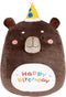 16" Happy Birthday Bear Plush Pillow, Kawaii Bear Stuffed Animal, Fluffy Cartoon Bear Plushies Toys, Cute Soft Bears Gifts for Kids Boys and Girls...