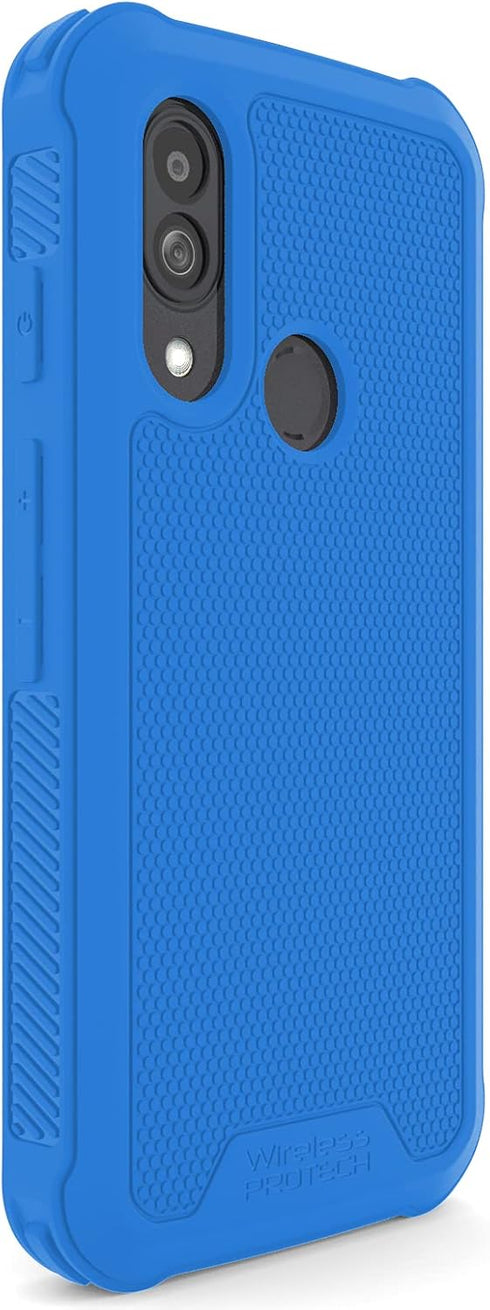 Case compatible with CAT S62 PRO and CAT S62. Slim Flexible Rugged Case with Drop Protection (Blue)...