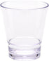 G.E.T. S-11-CL-EC 12 oz. Clear Rim-Full Stackable Glass, Break Resistant (Pack of 4)...