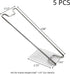 5 Pcs Adhesive Easel Back for Picture Frame Adjustable Picture Frame Easel Stand Stainless Steel Picture Frame Stand Fits for Frame Height 0.86"-1...