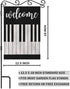 AOYEGO Welcome Garden Flag Small Vertical Double Sided 12.5 x 18 Inch Music Piano Musical Lover Burlap Yard Outdoor Decor...