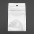 Ellbest 300pcs 2.36” x 3.94” White Clear Bag, Self Seal Plastic Retail Packaging Bag Zip Lock Reclosable Bag Storage Pouch with Hang Hole for Smal...