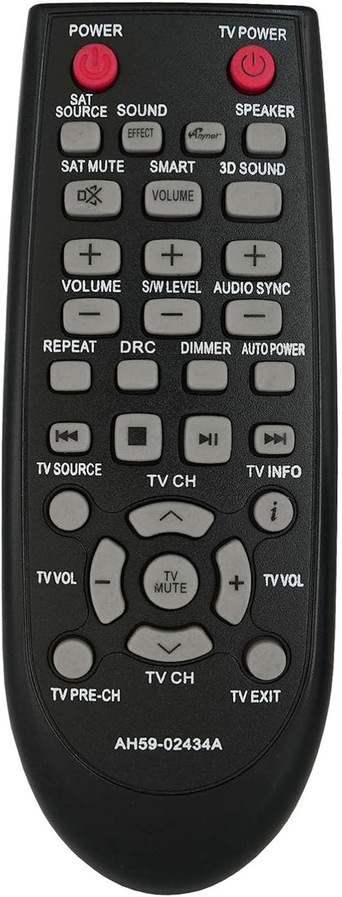 Replaced Remote fit for Samsung Sound Bar Home Theater HWE450 HWE450C HWE550 HWE551 PSWE450 HW-E450/ZA HW-E450C/ZA HW-E550/ZA HW-E551/ZA...