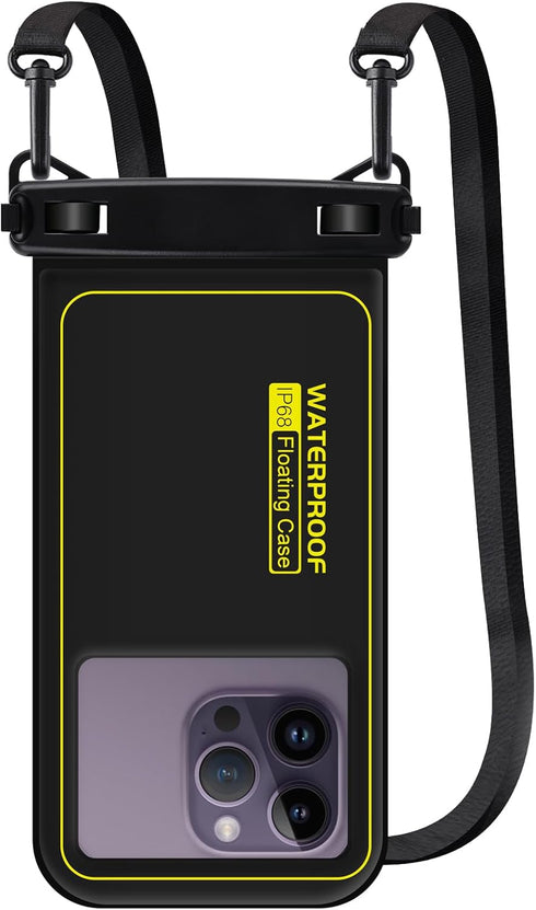 Floating Waterproof Phone Pouch Detachable Lanyard IPX8 Universal Waterproof Phone Case Underwater Dry Bag Compatible with 15 14 Pro Max 13 Pro 12...