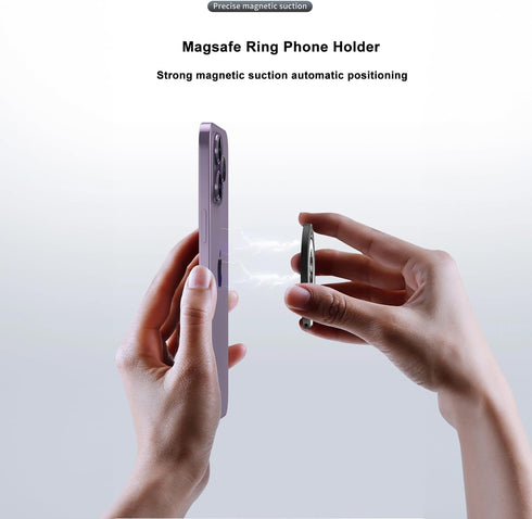 AnHome Magnetic Phone Ring Holder for MagSafe Kickstand, Magnet Finger Loop Grip Stand Holders, Compatible with iPhone 15 14 Plus 13 12 Pro, Pro M...