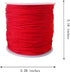 109 Yards 0.8 mm Nylon Cord Thread Beading String for Macrame Bracelets Chinese Knotting,Necklaces,Pendant,Jewelry Making (Red)...
