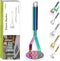 Berglander Heavy Duty Stainless Steel Rainbow Potato Ricer, Vegetable Fruit Masher (Rainbow)...