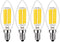 E14 LED Bulb Dimmable 60W Equivalent 2700K Warm White, E14 Light Bulbs European Base 6W 600Lumens AC120V, E14 Edison Bulb for Turkish Lamp Light B...